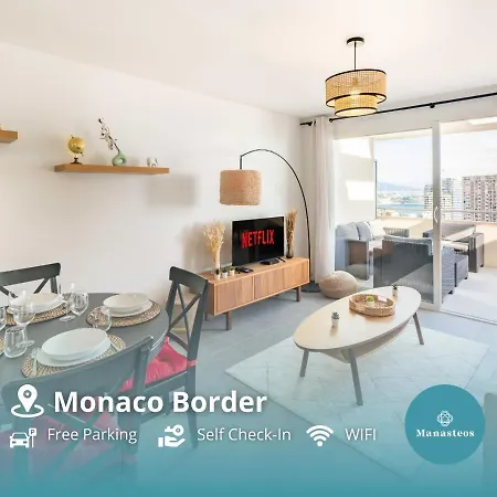 5mn Monaco - Terrasse Vue - Parking - Be Appartement *